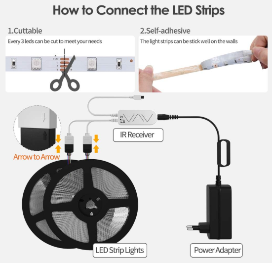 Tira LED Weily 15M RGB con Control Remoto