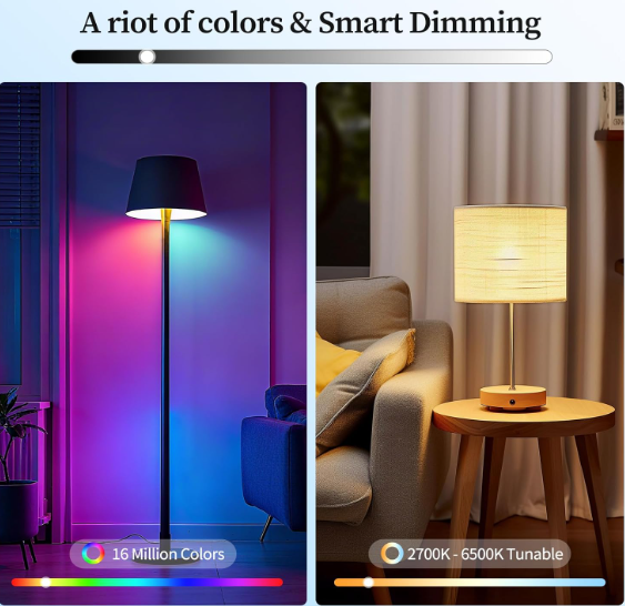 Oumida Bombilla Inteligente E27 RGB WiFi