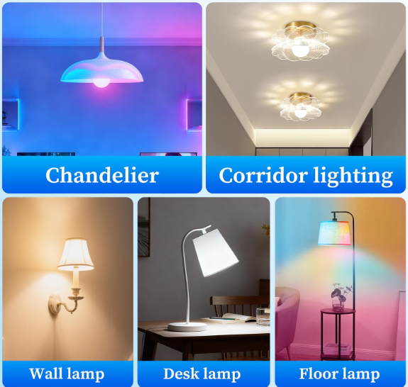 Oumida Bombilla Inteligente E27 RGB WiFi