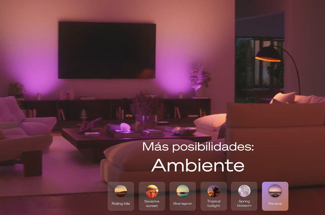 Philips Hue Starter Kit Pro | Bridge + Smart Button + 3 Bombillas E27