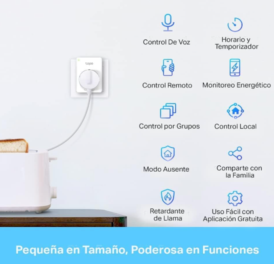 TP‑Link Tapo P110 | Enchufe Inteligente WiFi con Energía | Pack 4