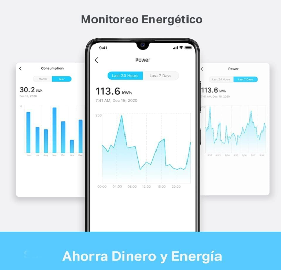 TP‑Link Tapo P110 | Enchufe Inteligente WiFi con Energía | Pack 4
