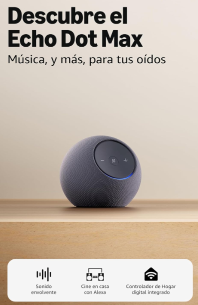 Echo Dot Max Última Generación | Sonido Envolvente | Alexa+ | Amatista